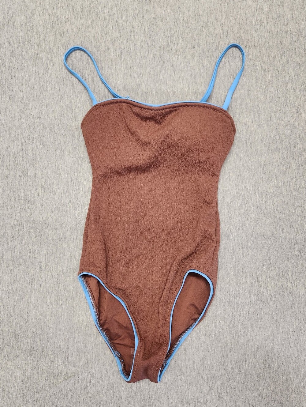 Shade & Shore Women’s Crepe‑Piping Square‑Neck Medium‑Coverage One‑Piece Swim
